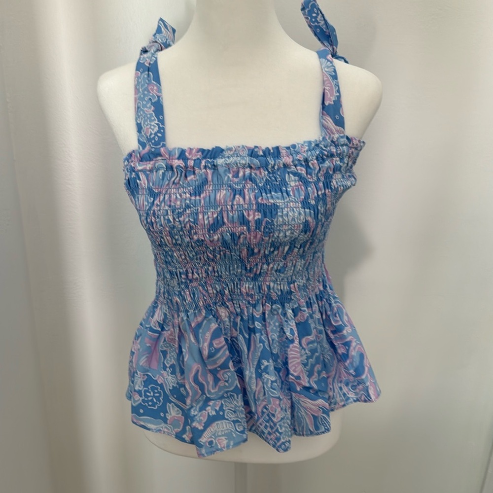 Lilly Pulitzer NWT SM Riviera Smocked top